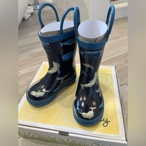 Hatley Rain Boots Whale Toddler Size 5
